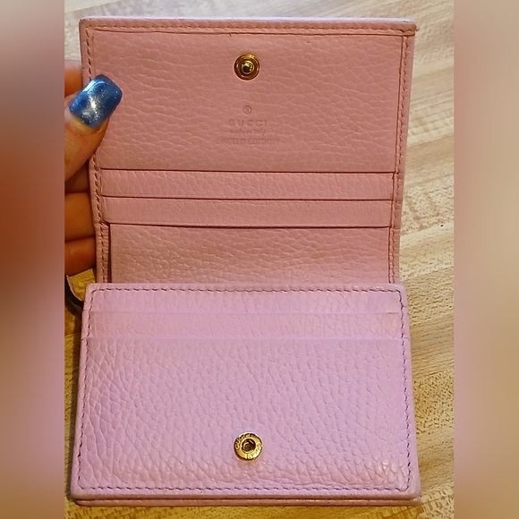 Gucci EUC Limited Edition "Bosco The Cat" Pink Wallet - Picture 7 of 10